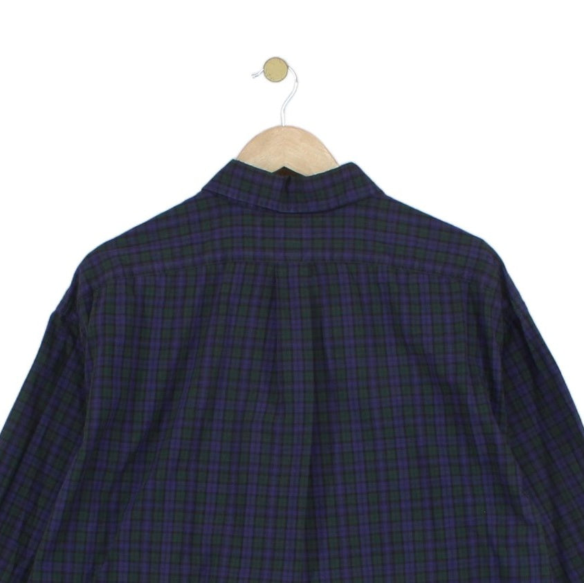 Mens Plaid Shirt  Button Up Casual
