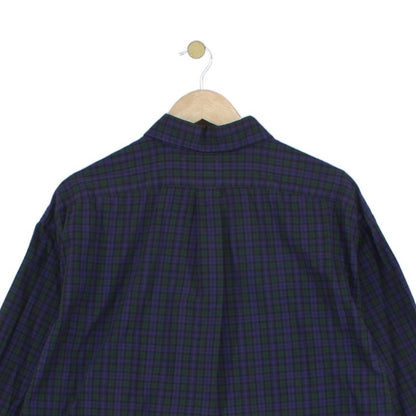 Mens Plaid Shirt  Button Up Casual