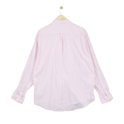 Mens Oxford Shirt Regular Fit Button Up Striped