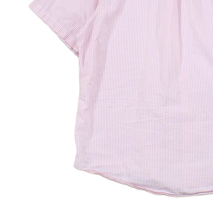 Mens Striped Shirt Short Sleeve Custom Fit
