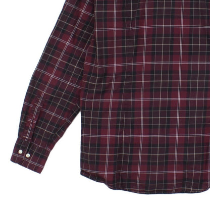 Mens Plaid Shirt Button Up Long Sleeve Tailored Fit