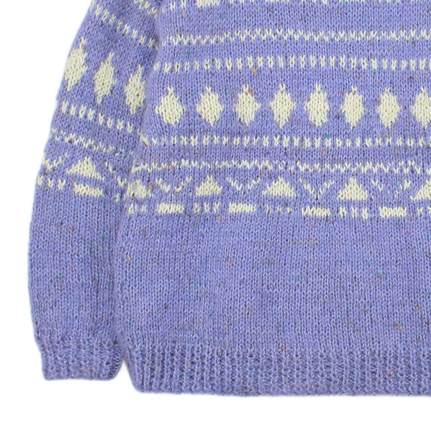 Womens Fair Isle Jumper Chunky Knit Knit