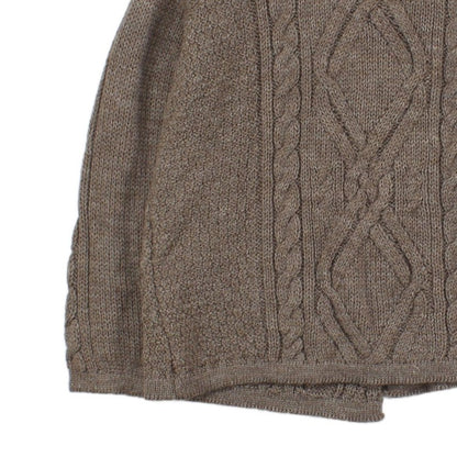 Womens Cable Knit Cardigan Button Collar