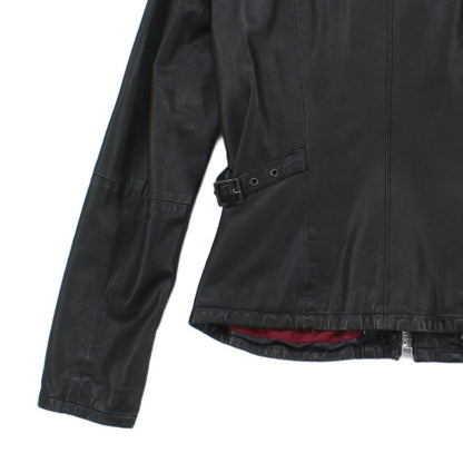 Womens Leather Motorcycle Jacket Full Zip