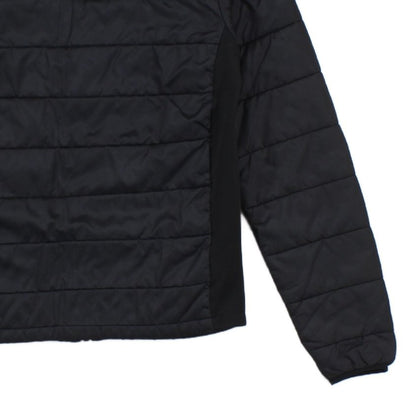 Mens Quilted Jacket Hooded Full Zip Outdoor