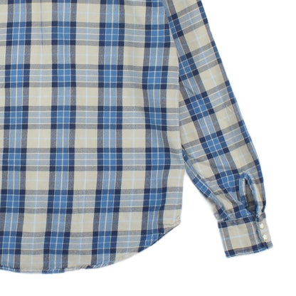Mens Plaid Shirt Snap Button Up
