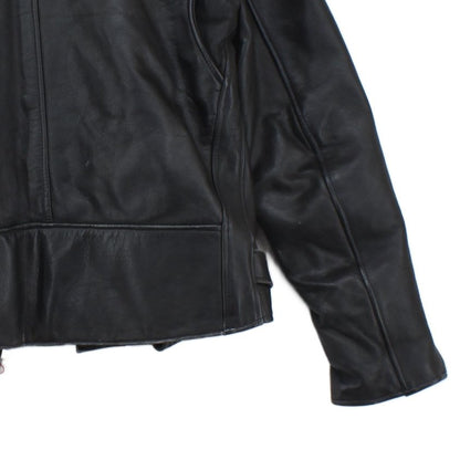 Mens Leather Biker Jacket Studded