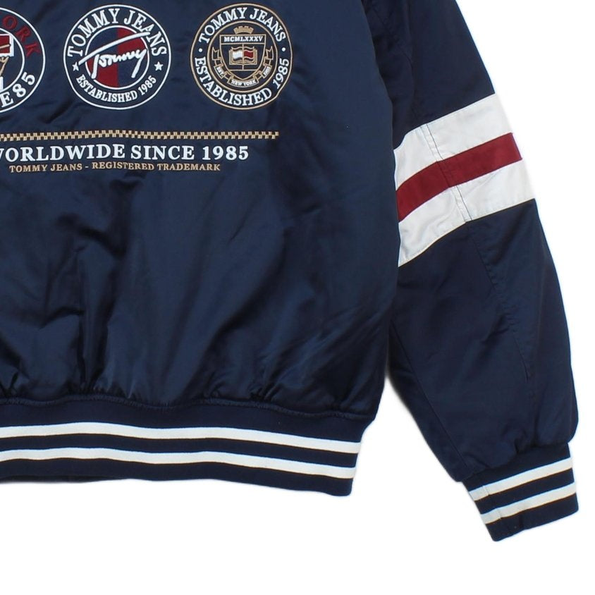 Mens Varsity Jacket Insulated Retro Embroidered