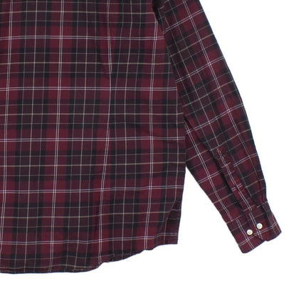 Mens Plaid Shirt Button Up Long Sleeve Tailored Fit