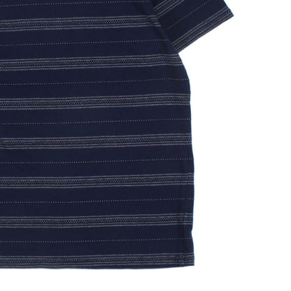 Mens Striped T-Shirt Short Sleeve Crew Neck