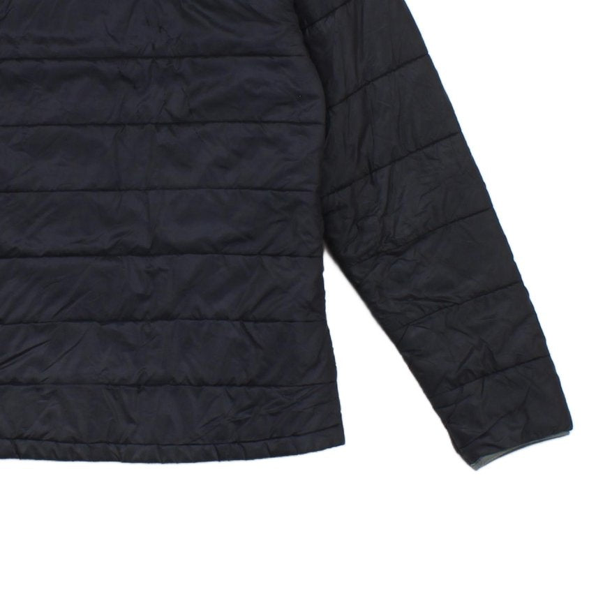 Mens Quilted Jacket Hooded Winter Outdoor