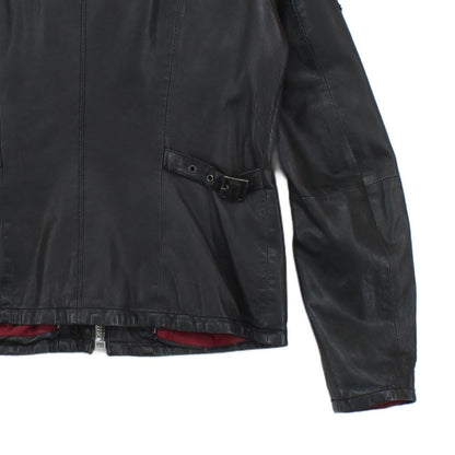 Womens Leather Motorcycle Jacket Full Zip