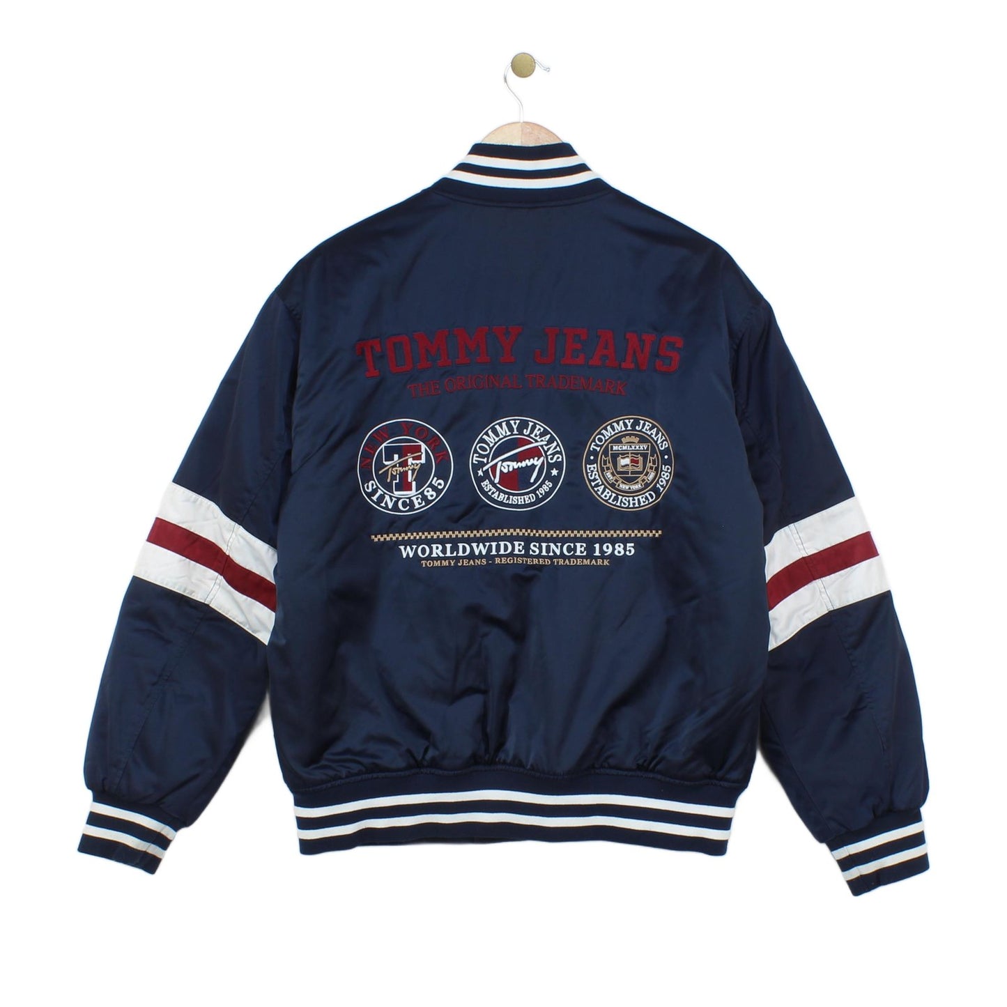 Mens Varsity Jacket Insulated Retro Embroidered