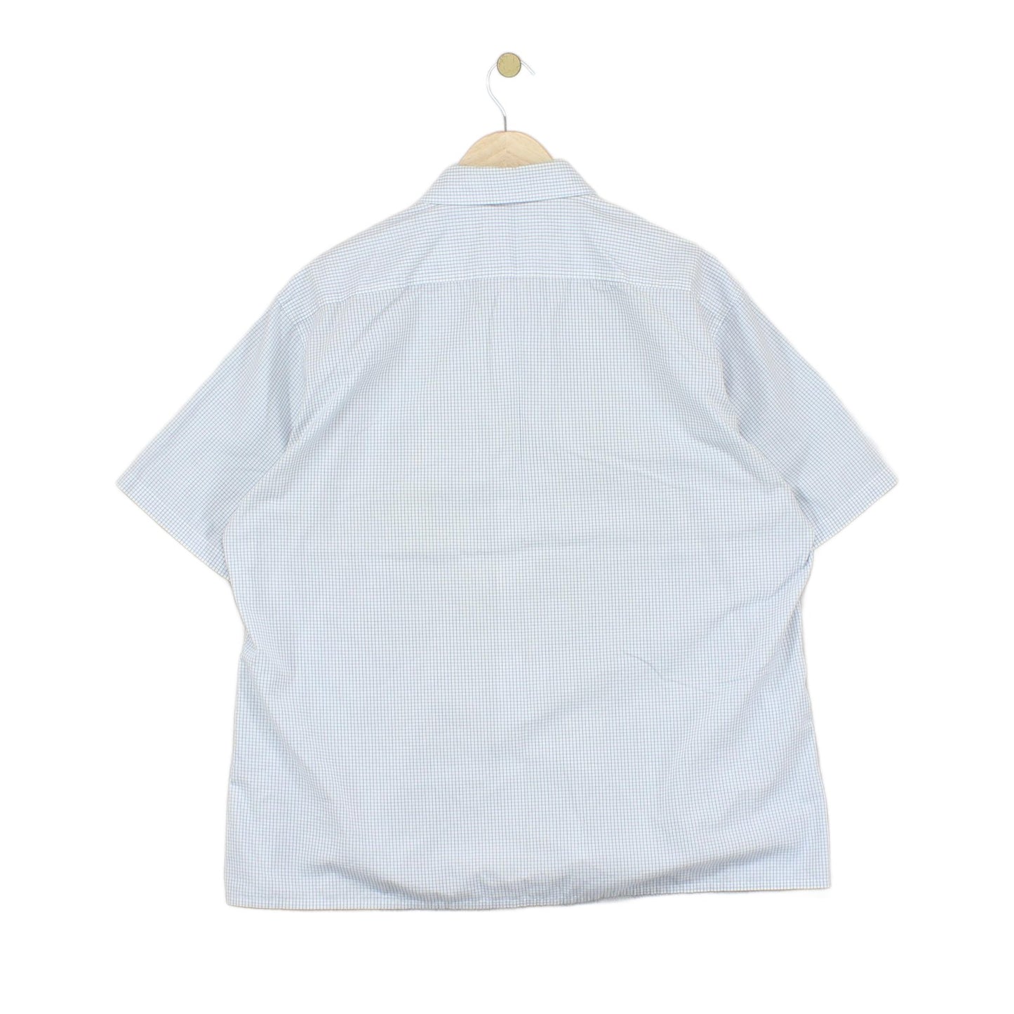 Mens Shirt Short Sleeve Check