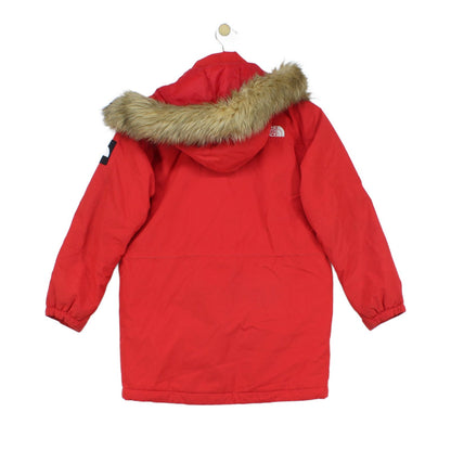 Boys Down Parka Coat Faux Fur Hooded Full Zip