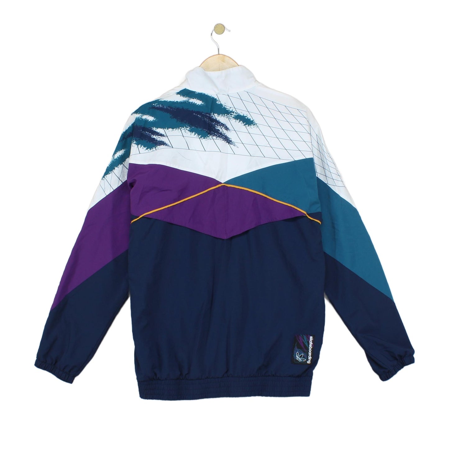 Mens Windbreaker Jacket Retro Skateboarding