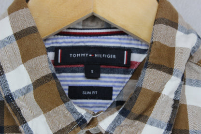 Mens Plaid Shirt Casual Button Up Slim Fit