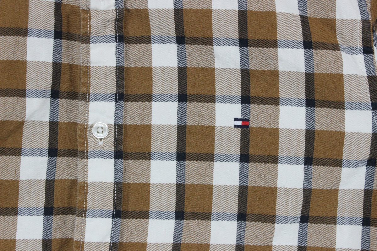 Mens Plaid Shirt Casual Button Up Slim Fit