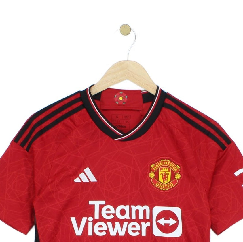 Mens Manchester United 2023-24 Football Shirt Home Jersey Slim