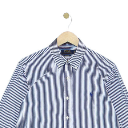 Mens Striped Shirt Custom Fit Button Down Long Sleeve