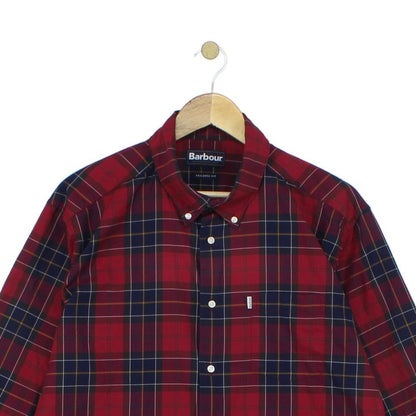 Mens Plaid Shirt Long Sleeve Button Down