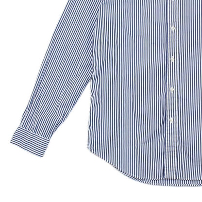 Mens Striped Shirt Custom Fit Button Down Long Sleeve