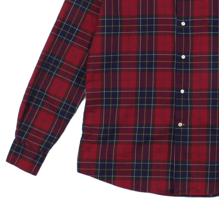 Mens Plaid Shirt Long Sleeve Button Down