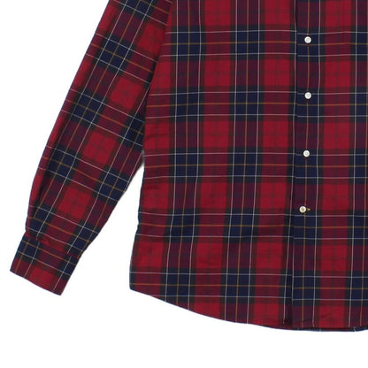 Mens Plaid Shirt Long Sleeve Button Down