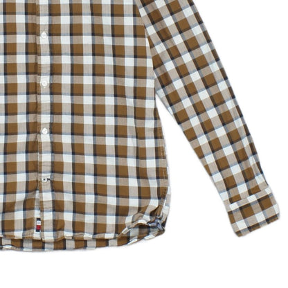 Mens Plaid Shirt Casual Button Up Slim Fit