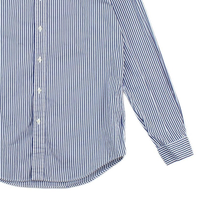 Mens Striped Shirt Custom Fit Button Down Long Sleeve