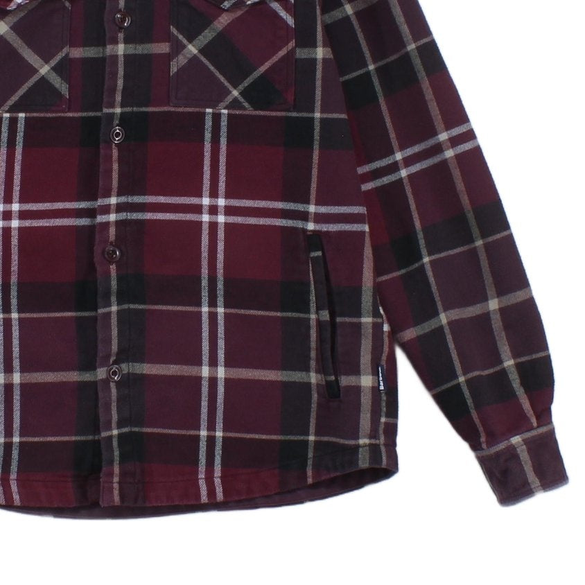 Mens Flannel Plaid Shirt Long Sleeve Check Heavyweight