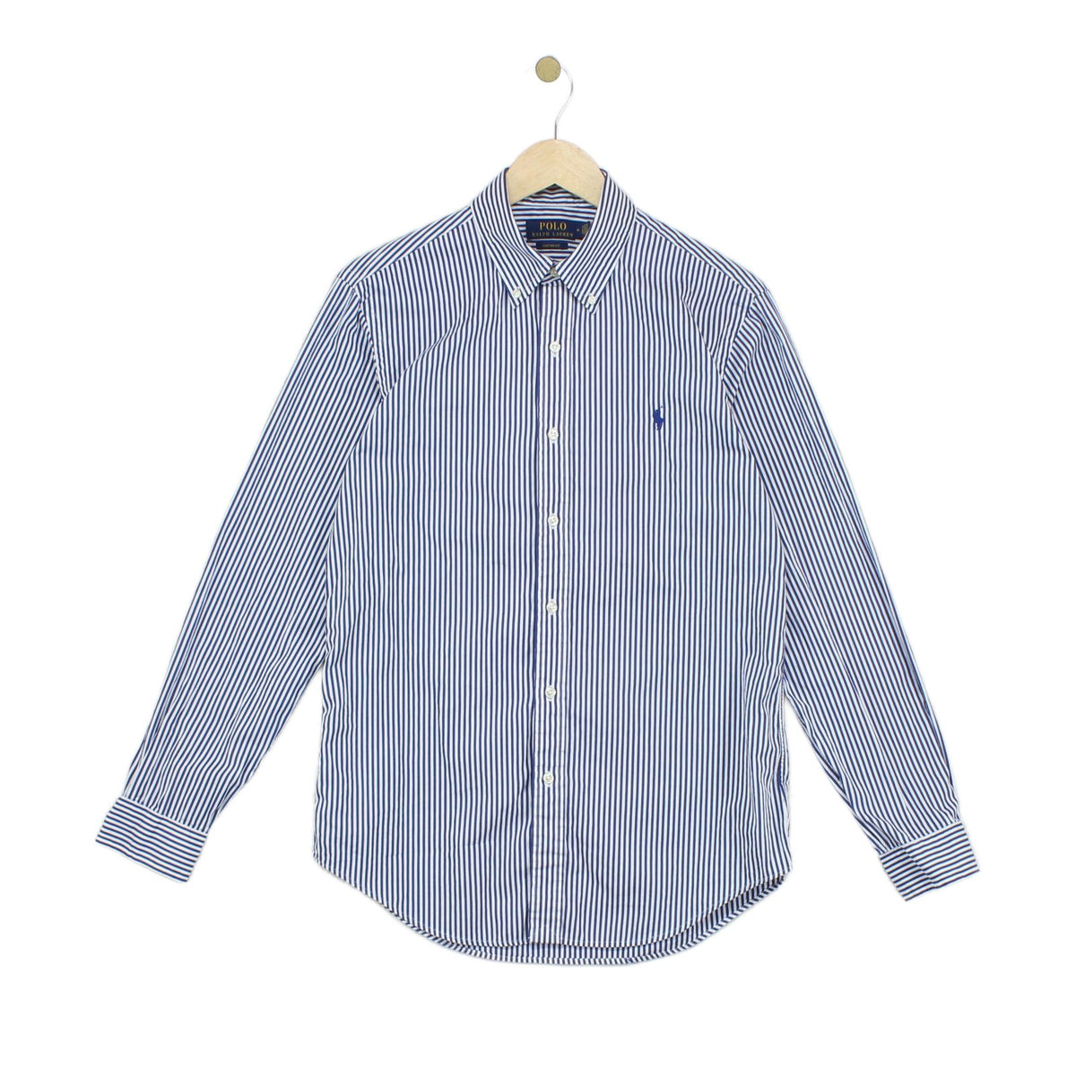 Mens Striped Shirt Custom Fit Button Down Long Sleeve