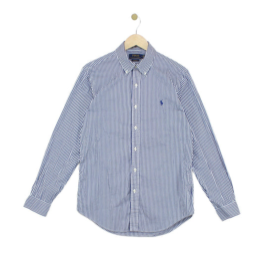 Mens Striped Shirt Custom Fit Button Down Long Sleeve