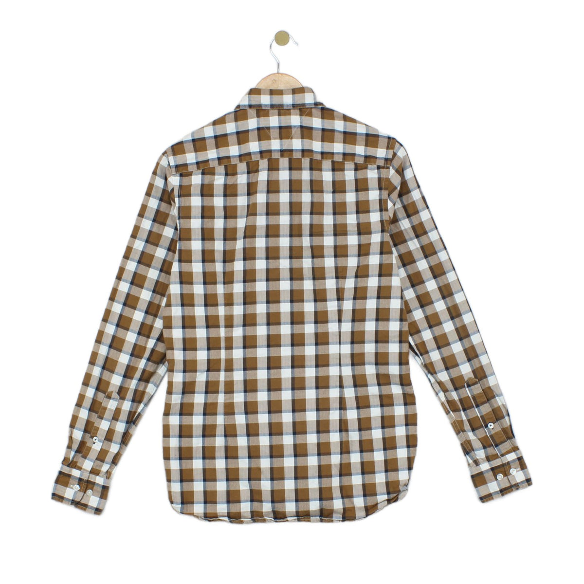 Mens Plaid Shirt Casual Button Up Slim Fit