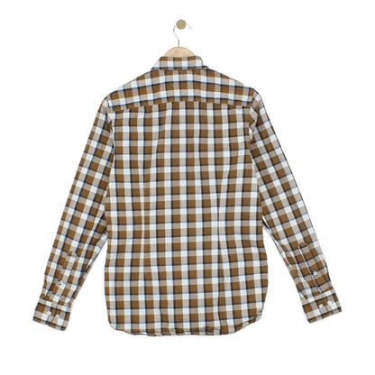Mens Plaid Shirt Casual Button Up Slim Fit