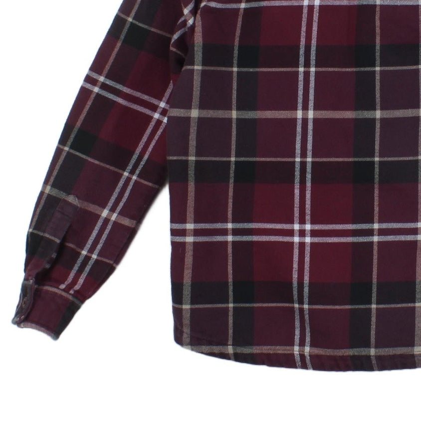 Mens Flannel Plaid Shirt Long Sleeve Check Heavyweight