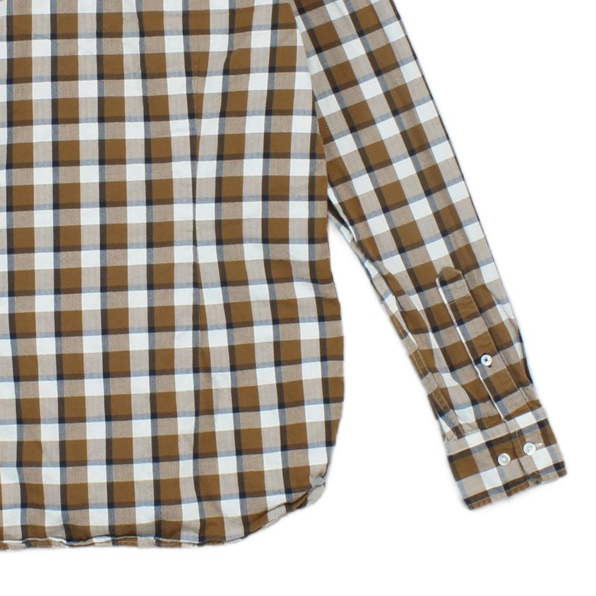 Mens Plaid Shirt Casual Button Up Slim Fit