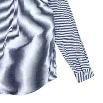 Mens Striped Shirt Custom Fit Button Down Long Sleeve