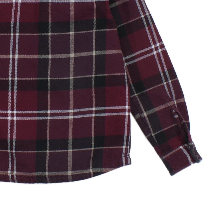 Mens Flannel Plaid Shirt Long Sleeve Check Heavyweight