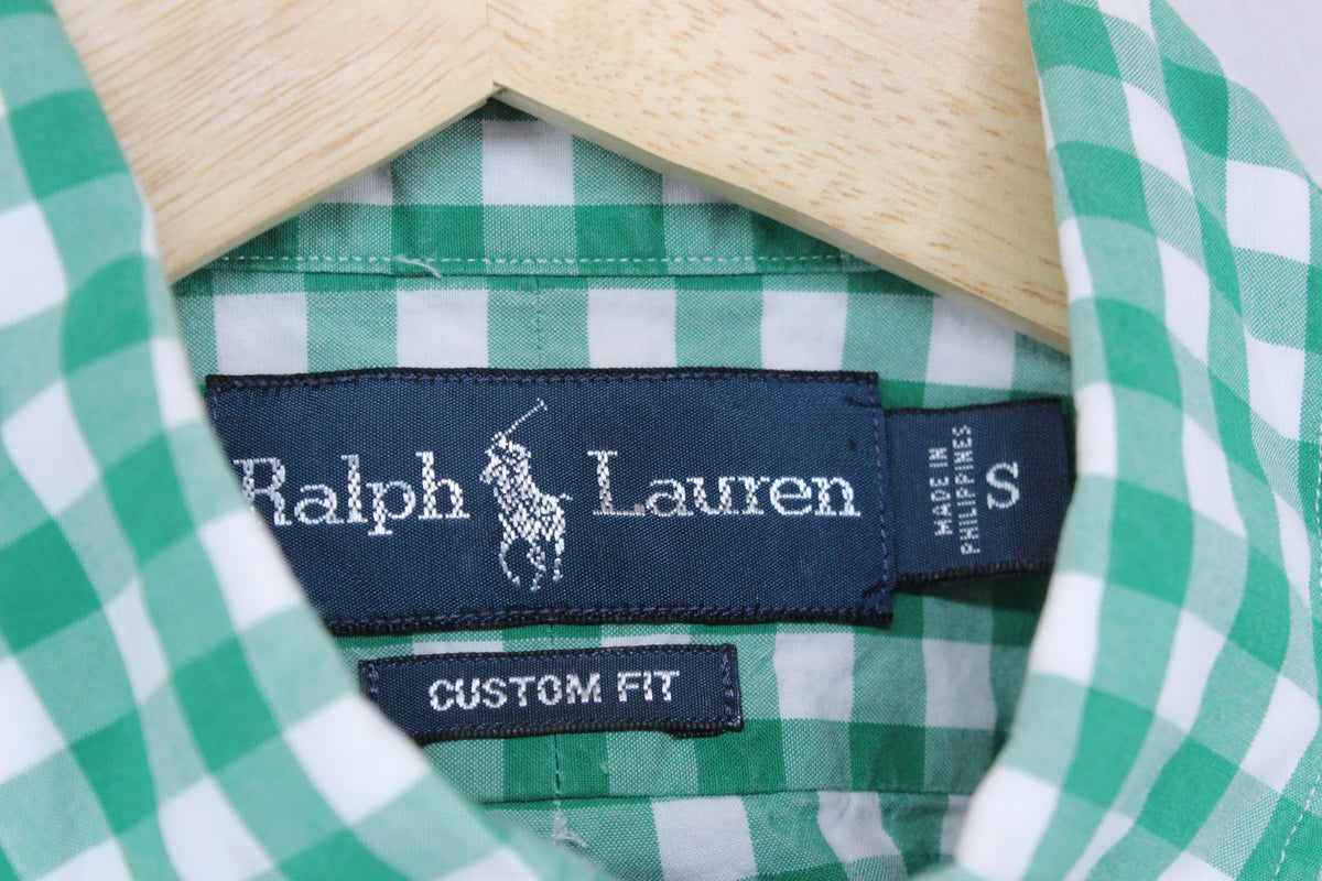Mens Check Shirt Custom Fit Button Down
