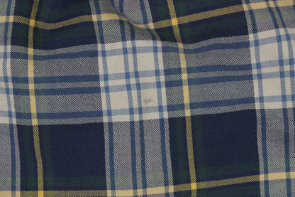 Mens Plaid Shirt Custom Fit Long Sleeve