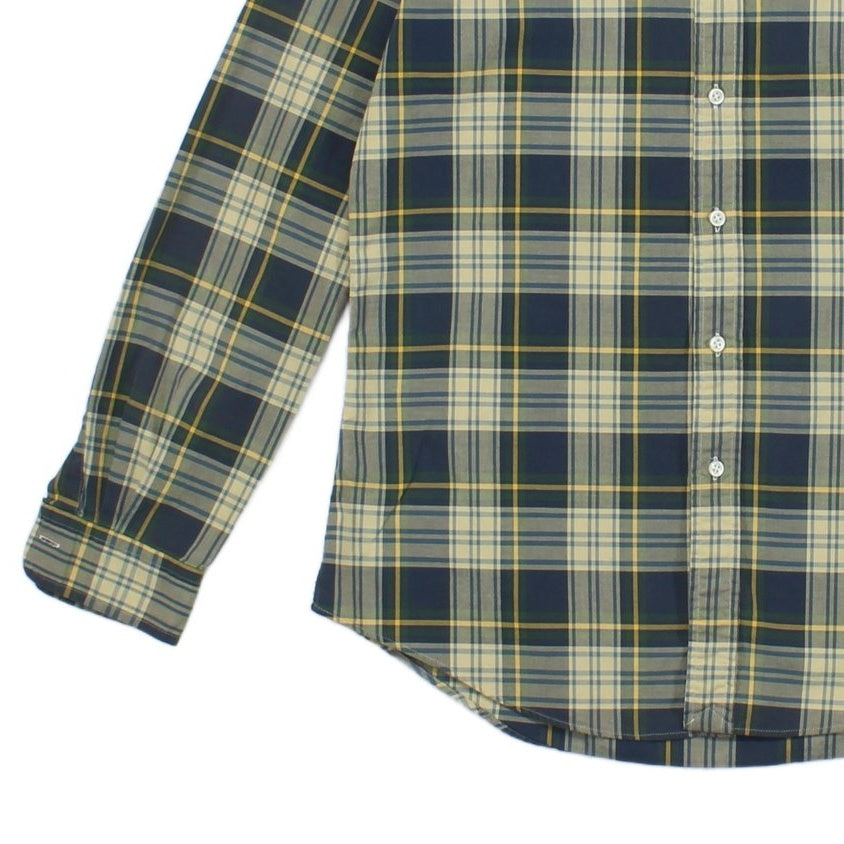 Mens Plaid Shirt Custom Fit Long Sleeve