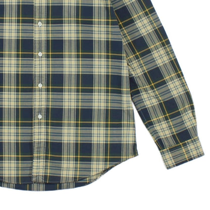 Mens Plaid Shirt Custom Fit Long Sleeve
