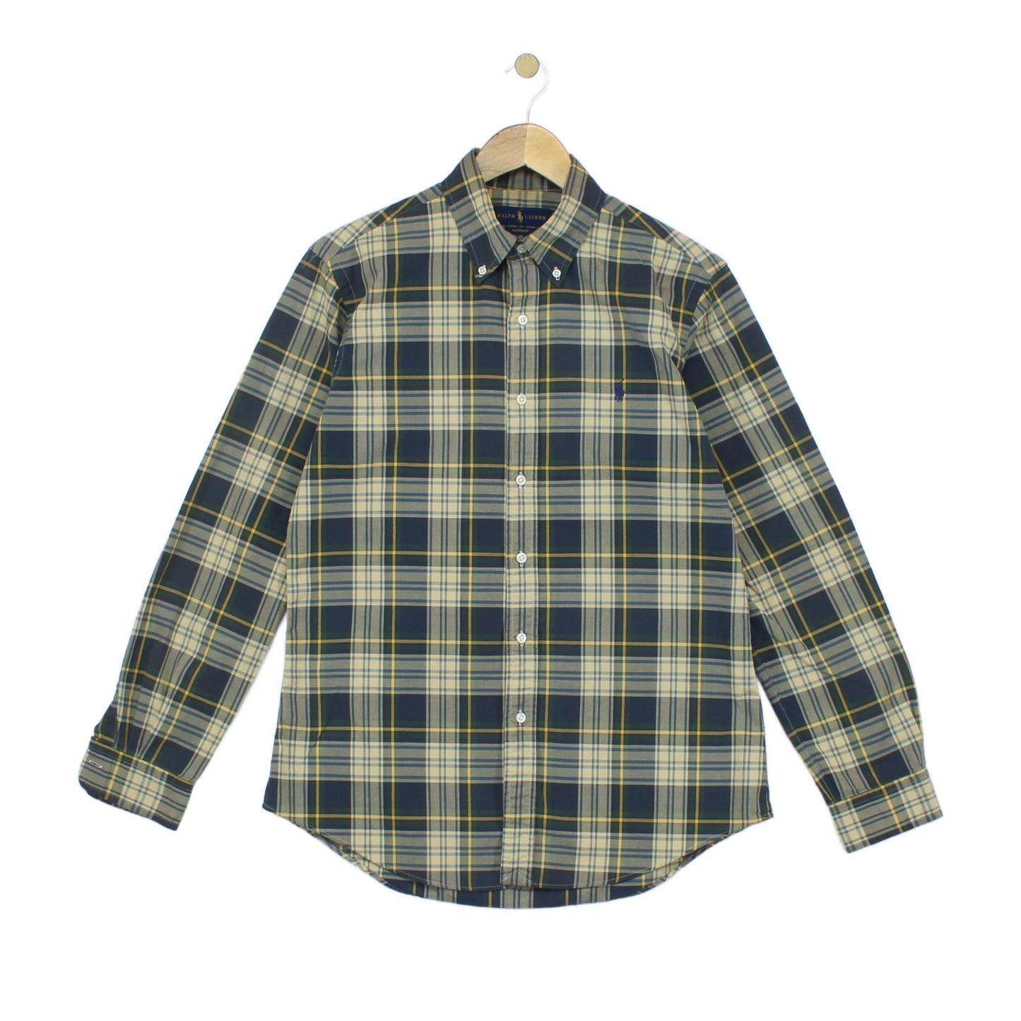 Mens Plaid Shirt Custom Fit Long Sleeve