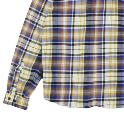 Mens Plaid Shirt Long Sleeve Outdoor