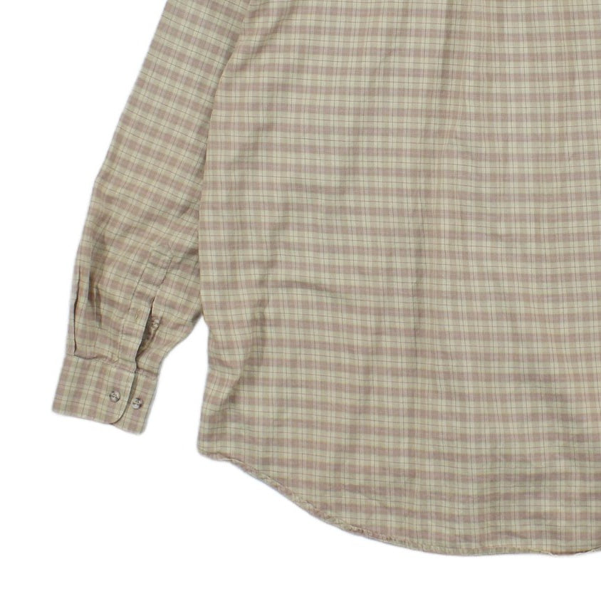 Mens Check Shirt Long Sleeve