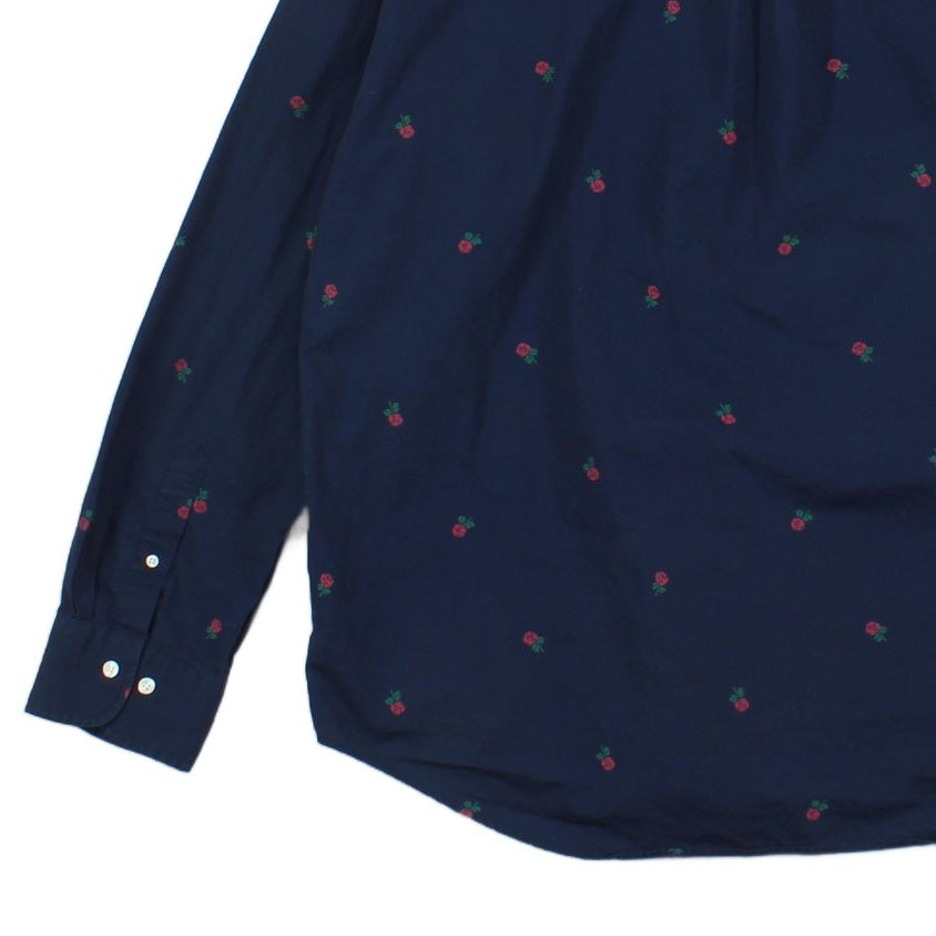 Mens Floral Shirt Button Down Long Sleeve