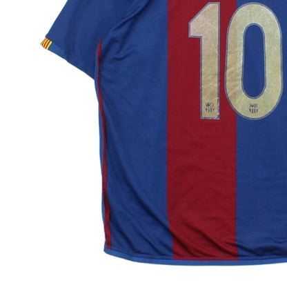 Mens Barcelona 2006-07 Football Shirt #10 Ronaldinho