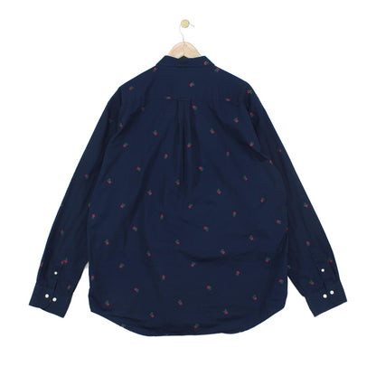 Mens Floral Shirt Button Down Long Sleeve