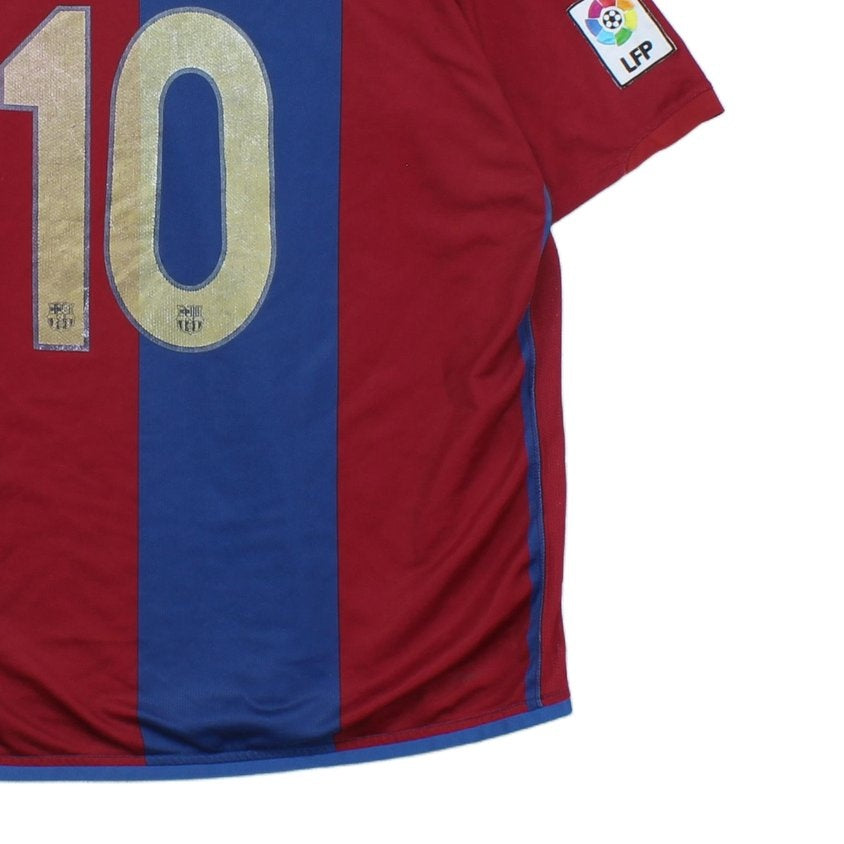 Mens Barcelona 2006-07 Football Shirt #10 Ronaldinho